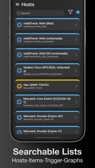 IntelliTrend Mobile for Zabbix स्क्रीनशॉट