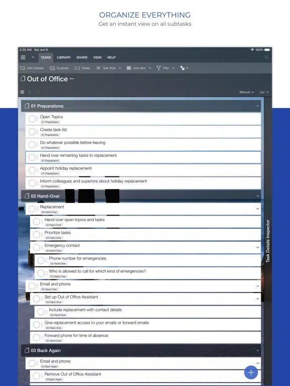 Organize:Pro Cloud Tasks iPad  स्क्रीनशॉट