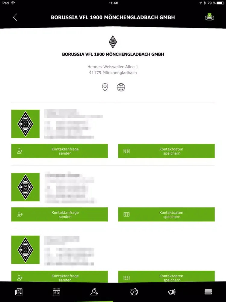 Capturas de pantalla de Borussia Sponsoren Club iPad 