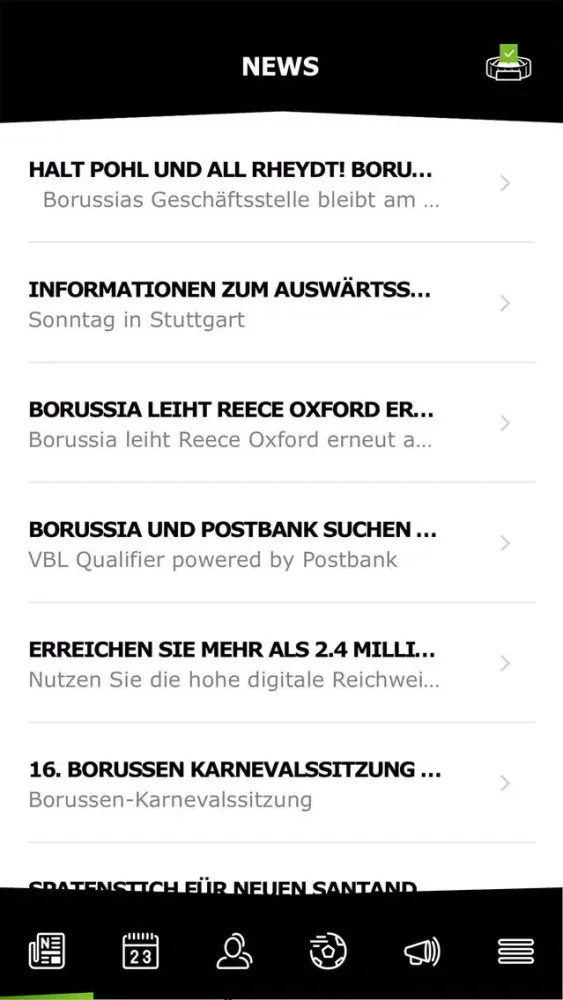 Capturas de pantalla de Borussia Sponsoren Club