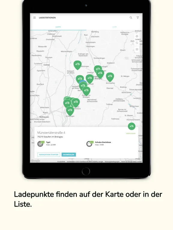 Zrzuty ekranu Bidirex eMobility App iPad 