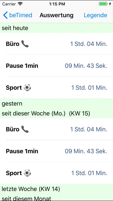 Zrzuty ekranu beTimed1i