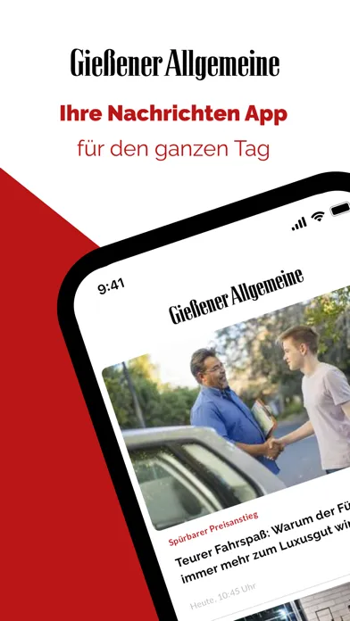 Ảnh chụp màn hình của Gießener Allgemeine News