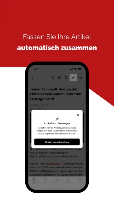 Ảnh chụp màn hình của Gießener Allgemeine News