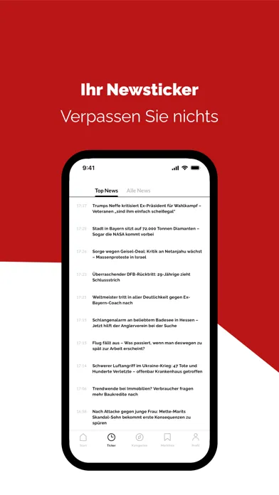 Ảnh chụp màn hình của Gießener Allgemeine News