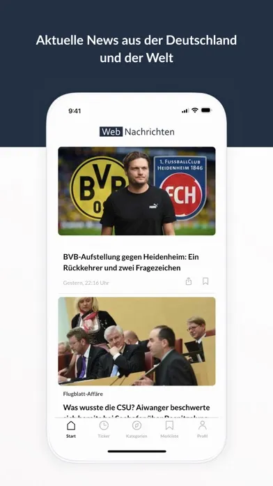 Скриншоты Webnachrichten