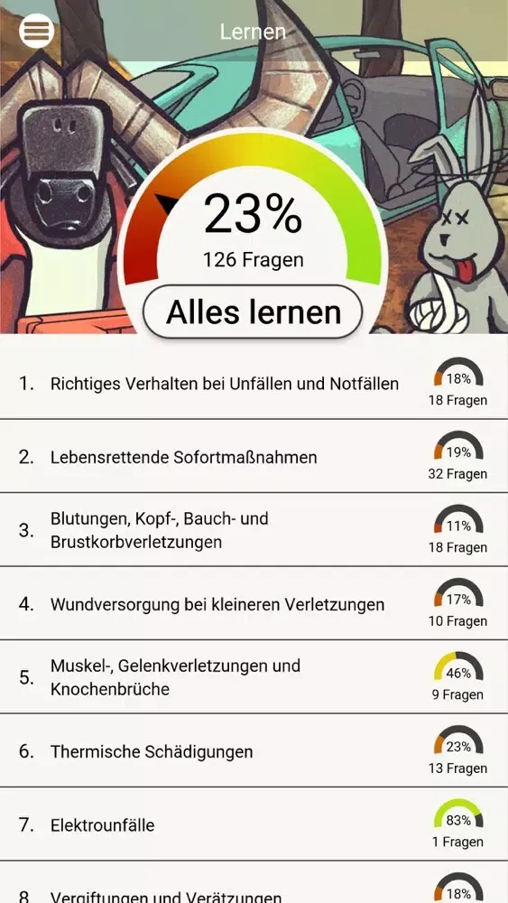 DRK Erste Hilfe Wissen स्क्रीनशॉट