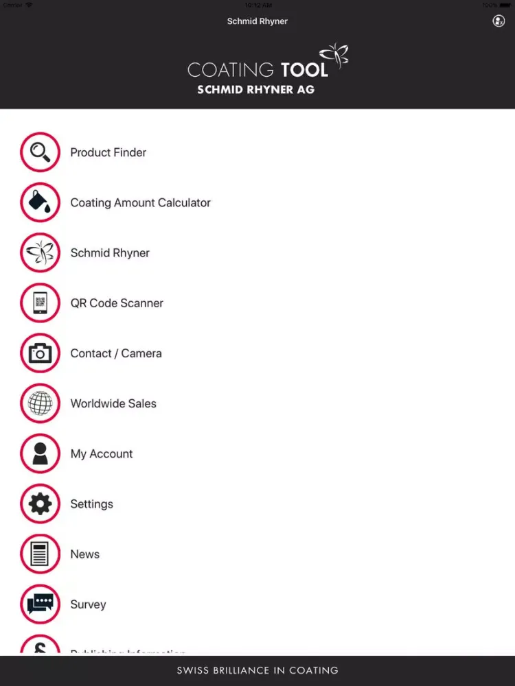 Capturas de tela do Coating Tool iPad 
