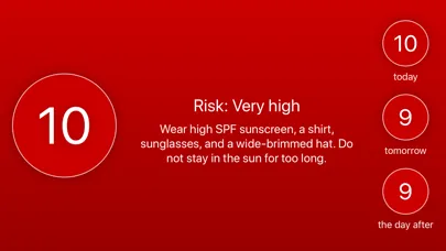 Zrzuty ekranu My UV Index