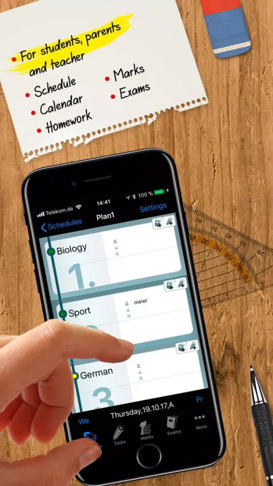Ảnh chụp màn hình của Schoolplanner