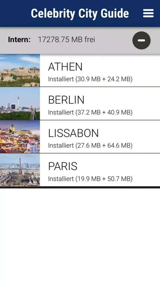 Captures d'écran de Celebrity City Guide