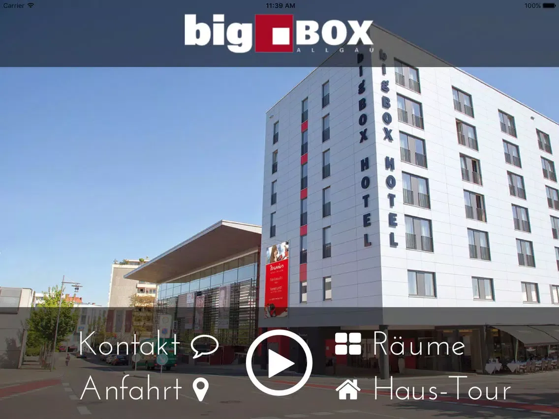 Ảnh chụp màn hình của bigBOX Allgäu iPad 