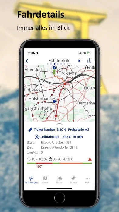 ZÄPP Die Ruhrbahn App應用截圖