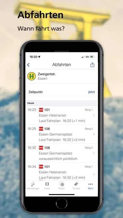 ZÄPP Die Ruhrbahn App應用截圖