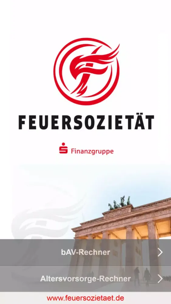 Screenshot di Feuersozietät Vorsorge-App