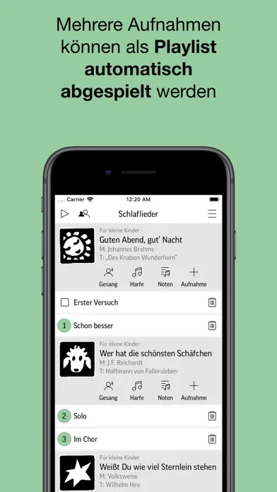 Capturas de pantalla de Schlaflieder zum Mitsingen