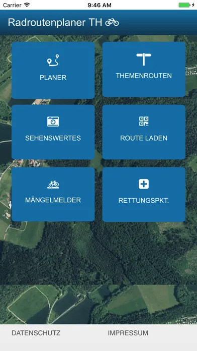 Capturas de tela do Radroutenplaner Thüringen