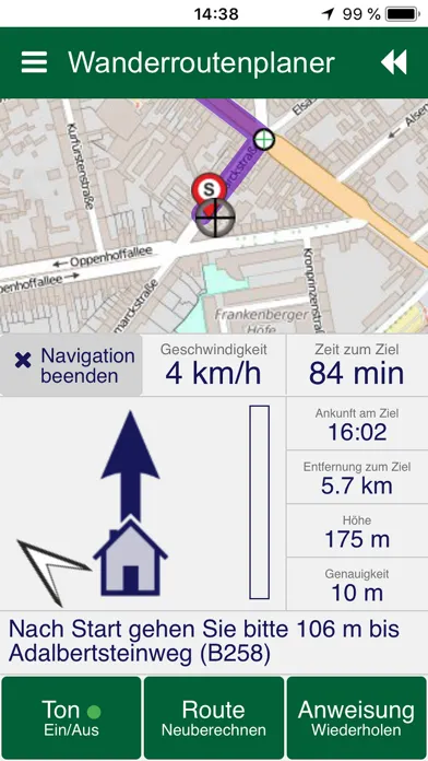Скриншоты Wanderroutenplaner NRW mobil