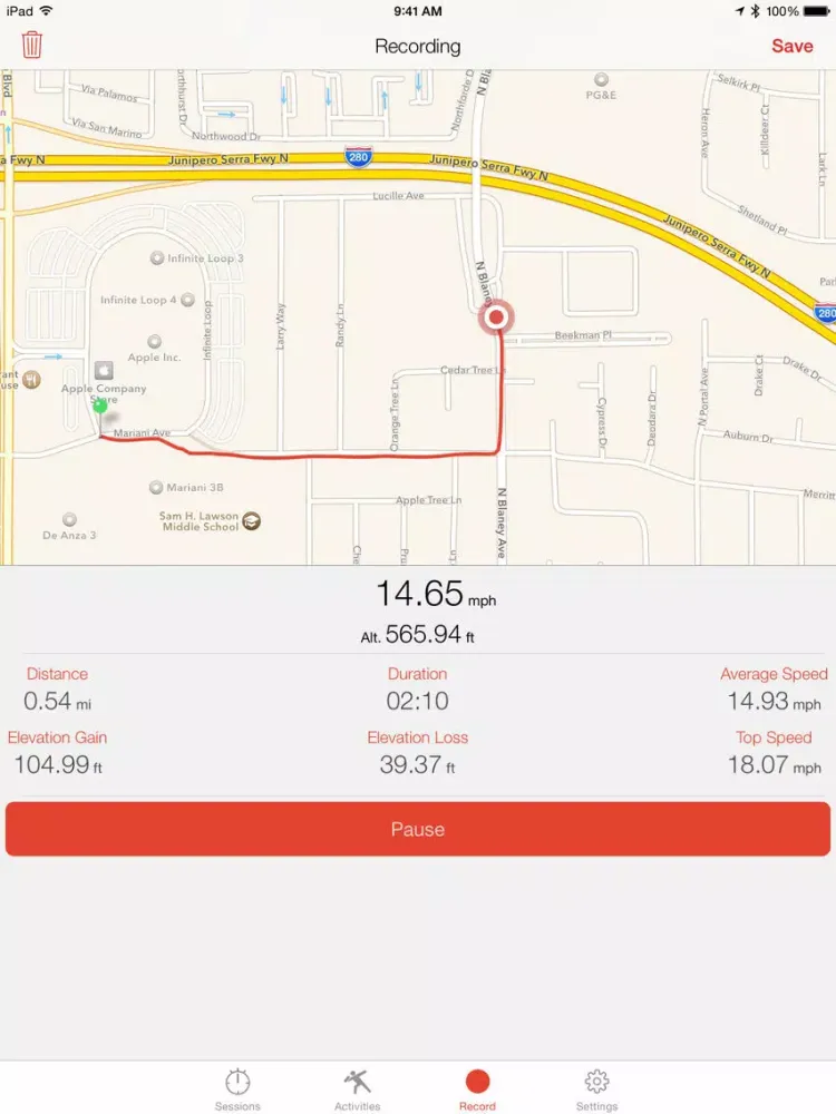 Crono - Sports GPS Tracker iPad  স্ক্রিনশট