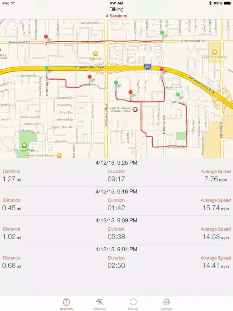 Crono - Sports GPS Tracker iPad  স্ক্রিনশট