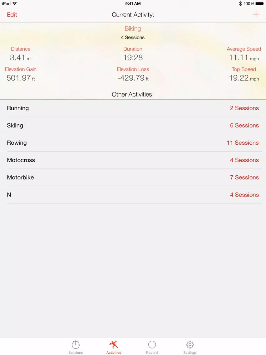 Crono - Sports GPS Tracker iPad 应用截图