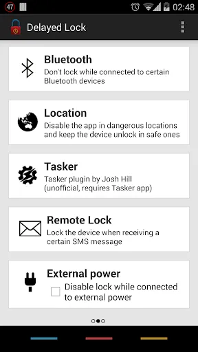 Ảnh chụp màn hình của Delayed Lock