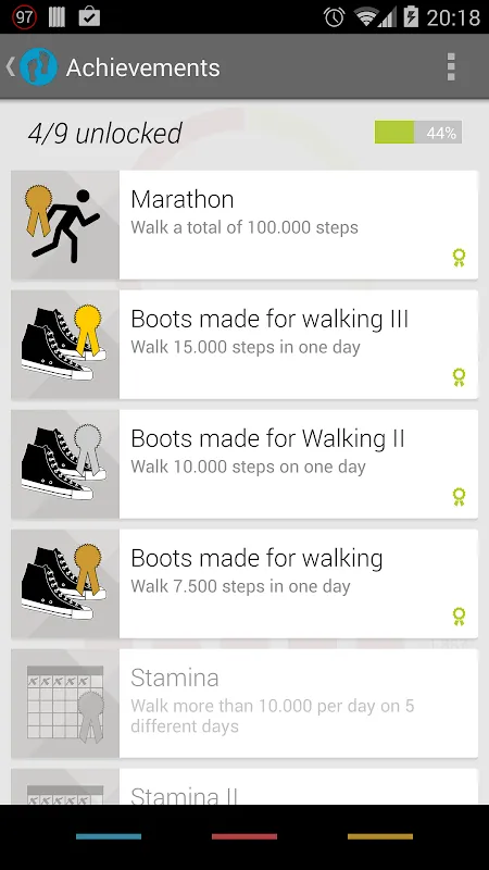 Pedometer應用截圖