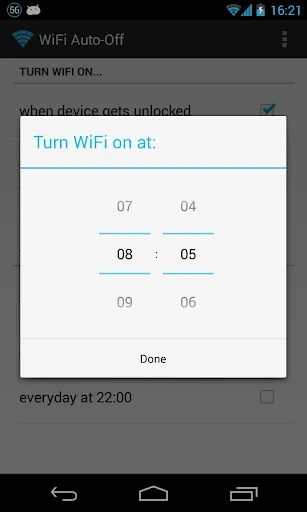 Captures d'écran de WiFi Automatic