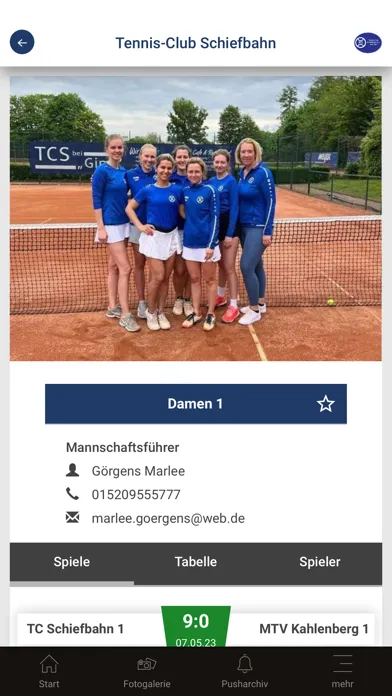 Capturas de tela do 1. Tennis-Club Schiefbahn