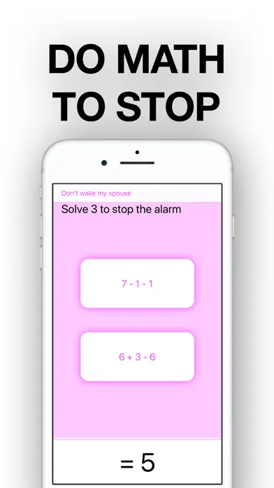 ภาพหน้าจอของ Mathe Alarm Clock - Math Alarm