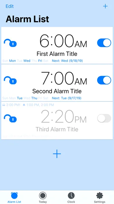 Tangkapan layar Memory Alarm Clock