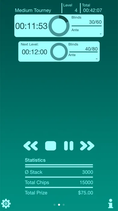 Poker Tournament Blind Timer 스크린샷