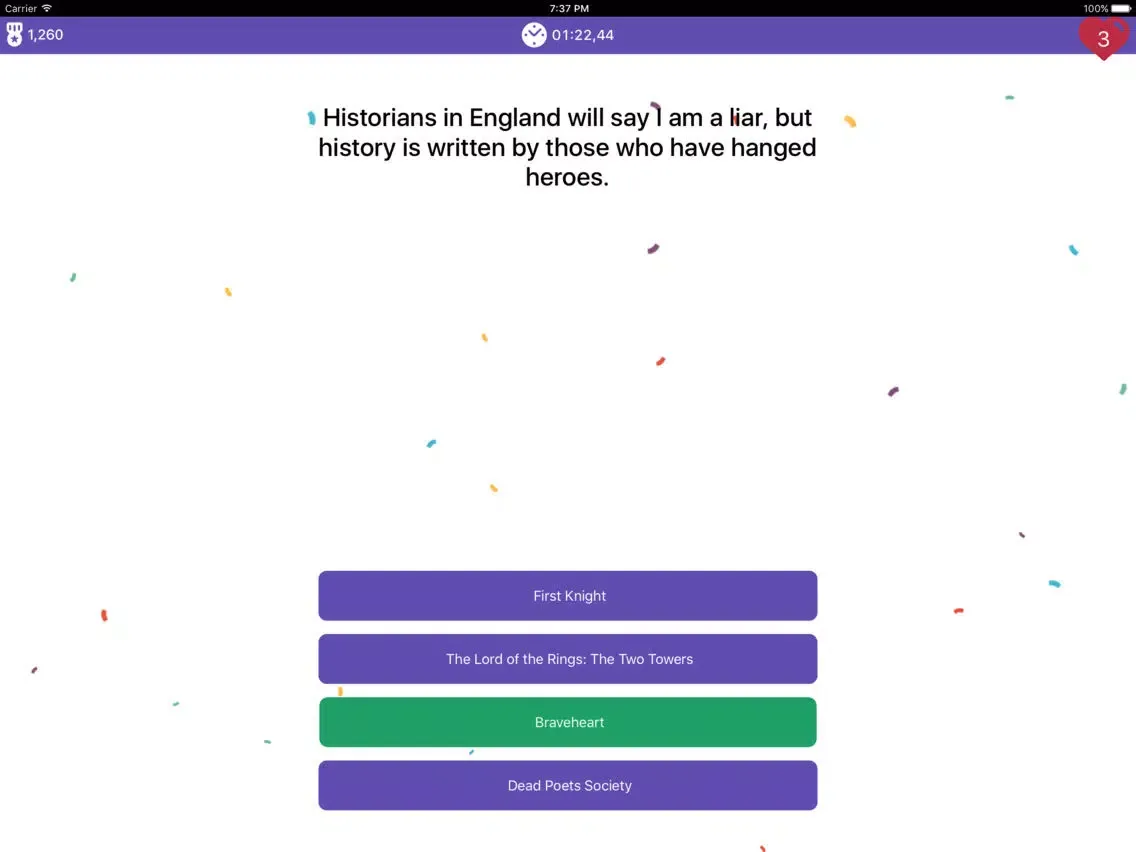 صور Movie Quotes • Quiz iPad 