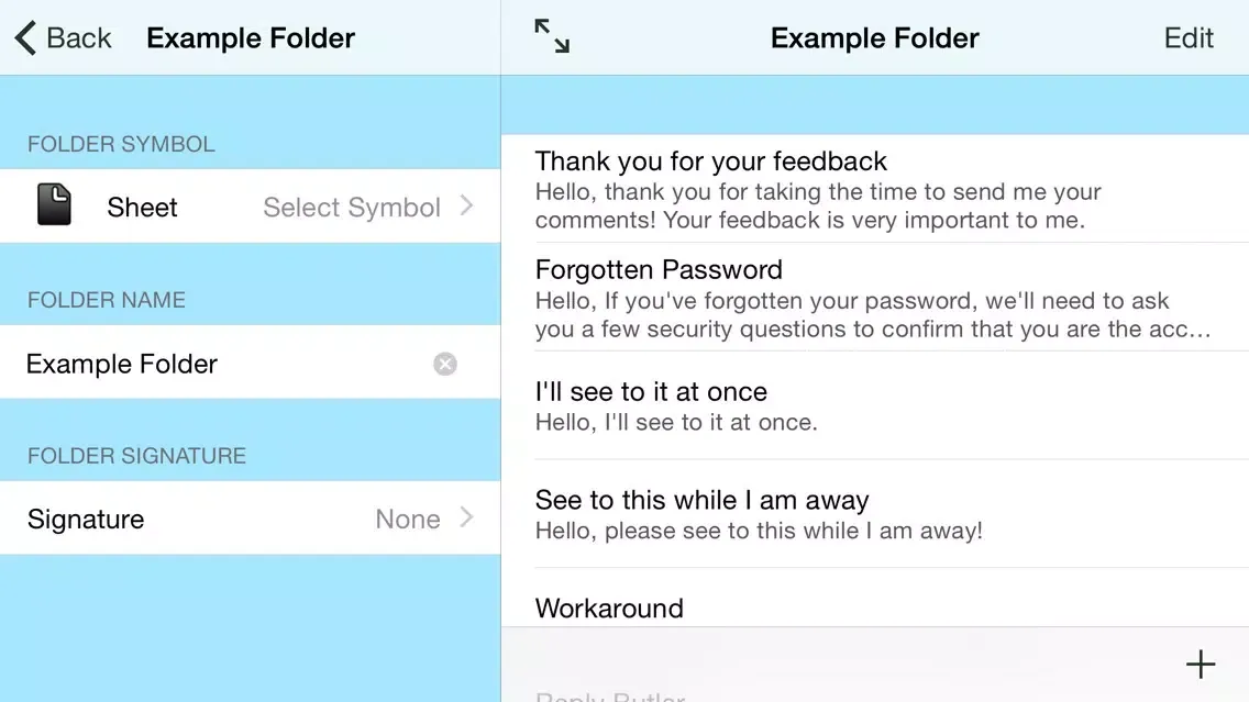 تصاویر Reply Butler - Text Snippets for Customer Support