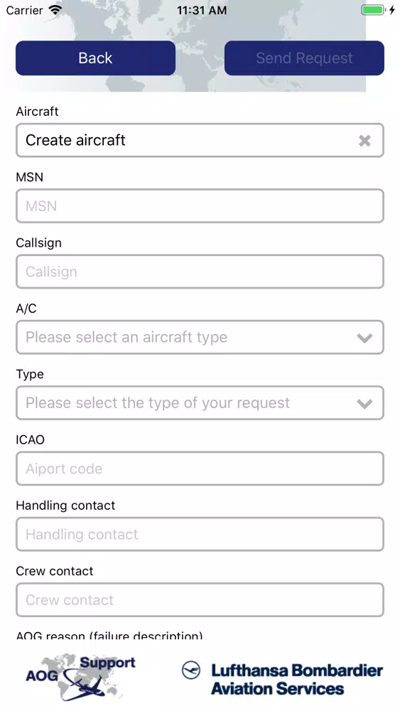 ภาพหน้าจอของ MRP Service