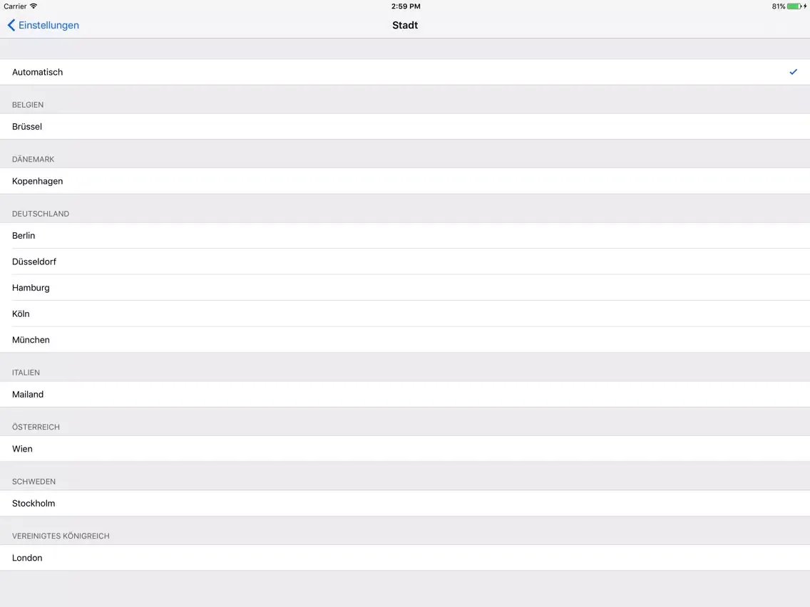 DriveNow Car Finder iPad  سکرین شاٹس