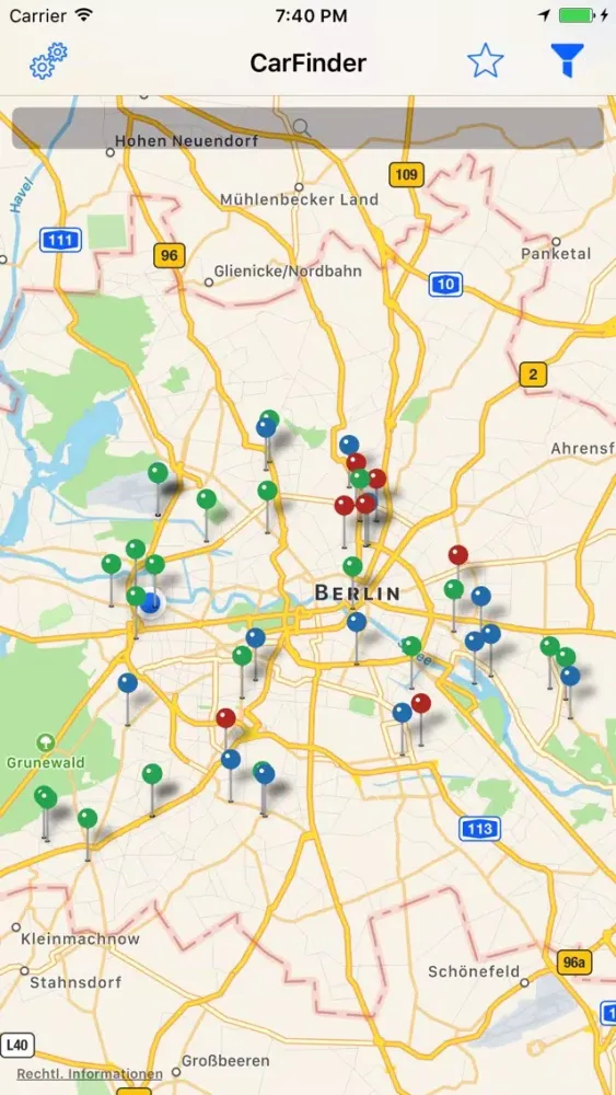 DriveNow Car Finder سکرین شاٹس