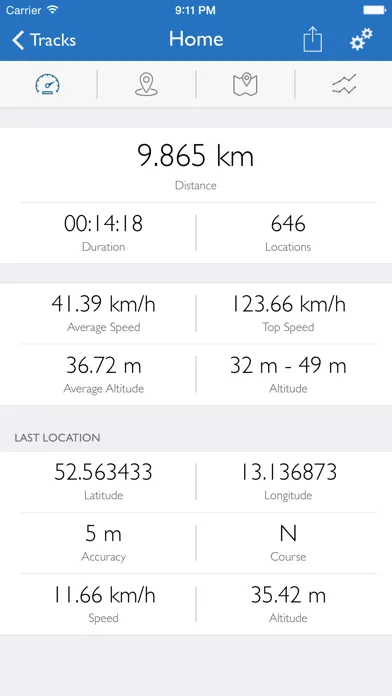Скриншоты GPS-Tracker Pro