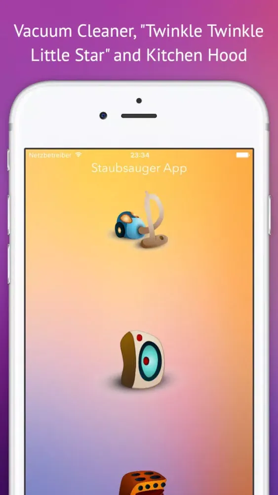 Vacuum Cleaner Baby Sleep App Screenshots
