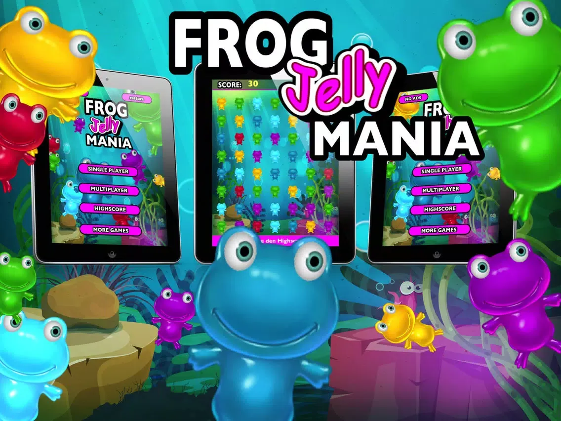 Frog Jelly Mania iPad  Screenshots