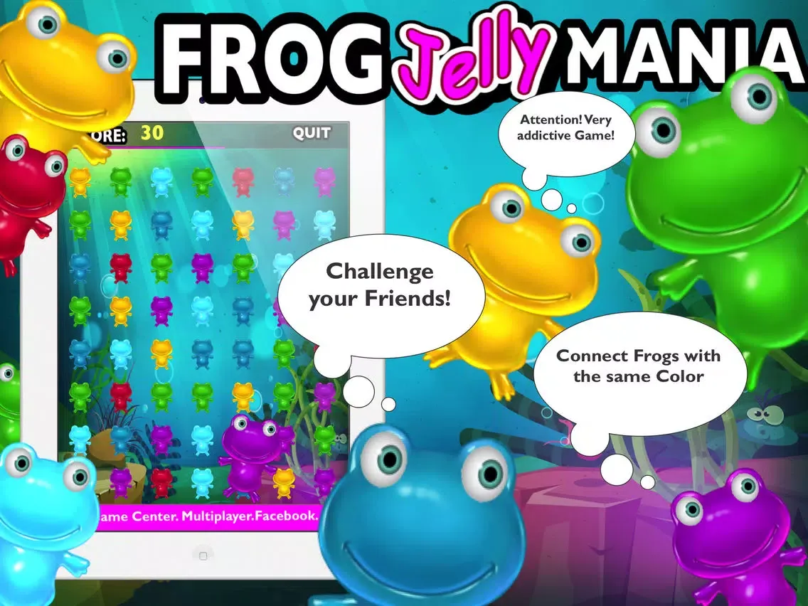 Frog Jelly Mania iPad  Screenshots