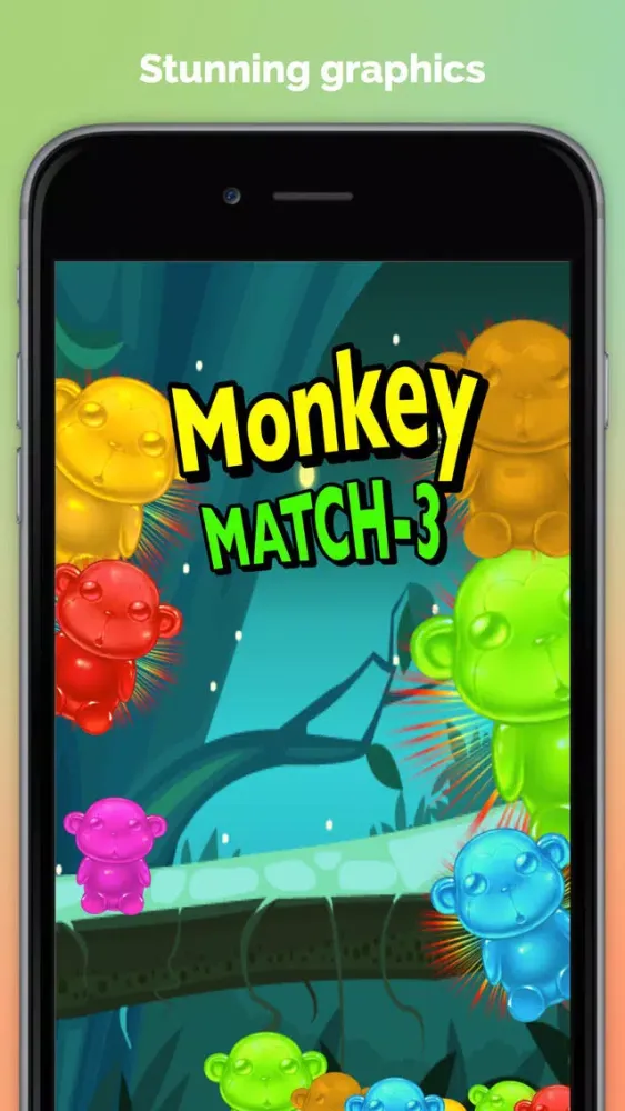 Tangkapan skrin Monkey Match Three Free - The Secret of the Chimps in the Jungle