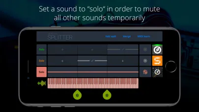 Tangkapan skrin Midiflow Splitter (Audiobus)