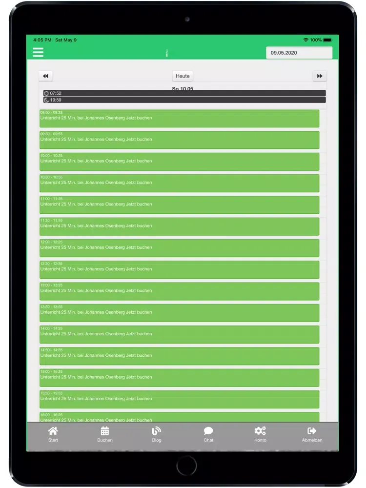 Screenshot di Johannes Osenberg iPad 