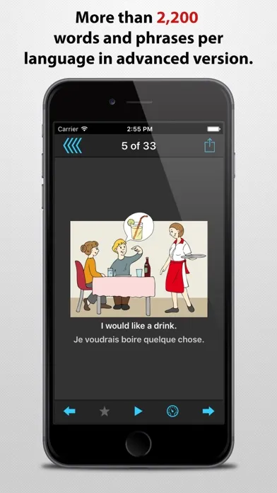 Phrasebook - over 30 languages স্ক্রিনশট