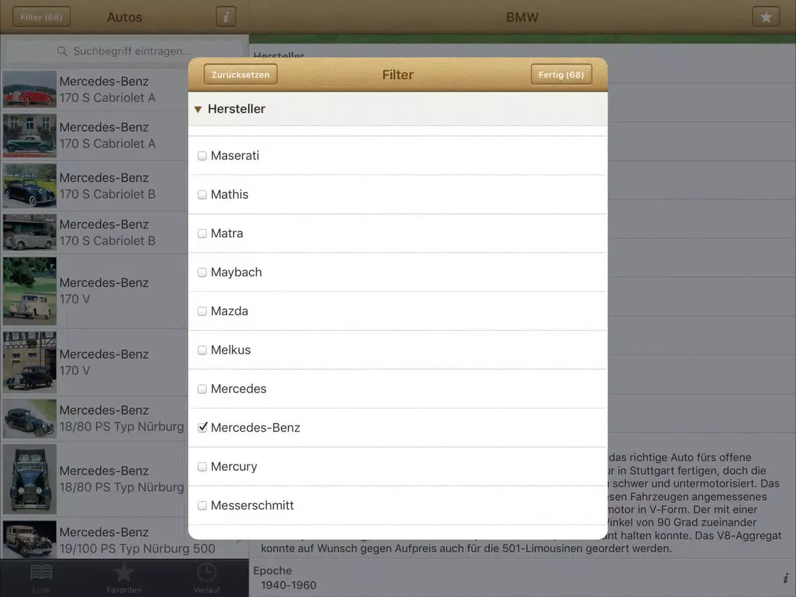 Скриншоты 1000 Automobile aus aller Welt iPad 