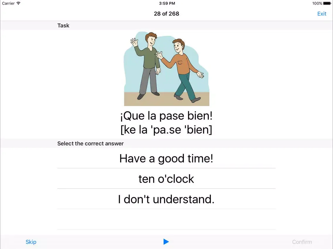 Ảnh chụp màn hình của Language Coach iPad 