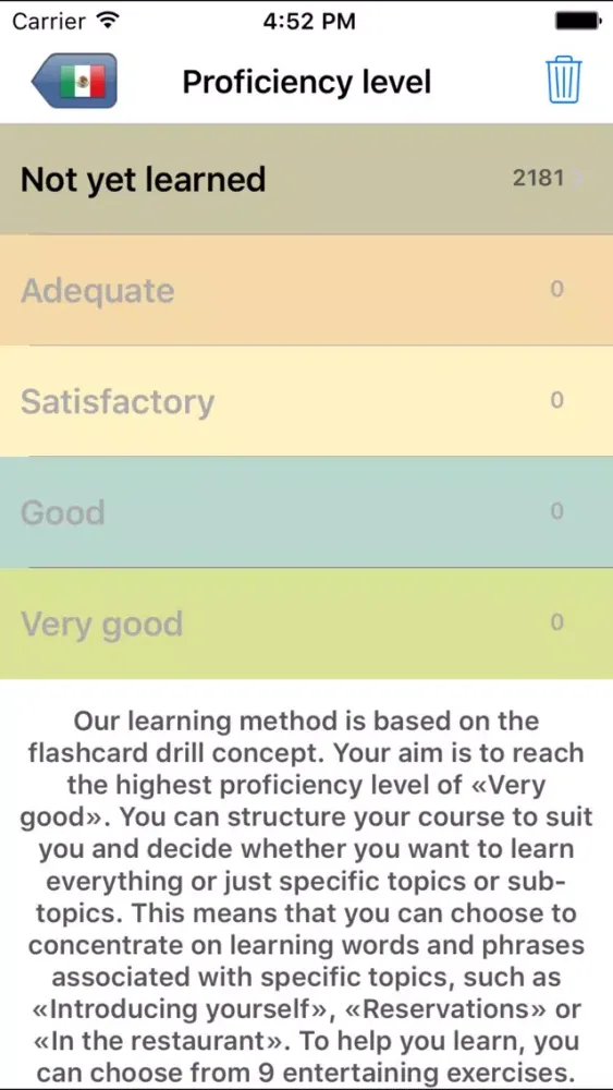 Ảnh chụp màn hình của Language Coach