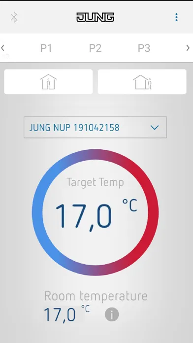 Tangkapan skrin JUNG Temperature Config