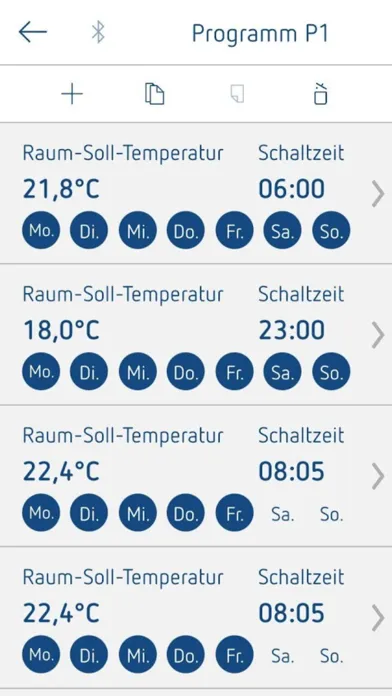 Tangkapan skrin JUNG Temperature Config